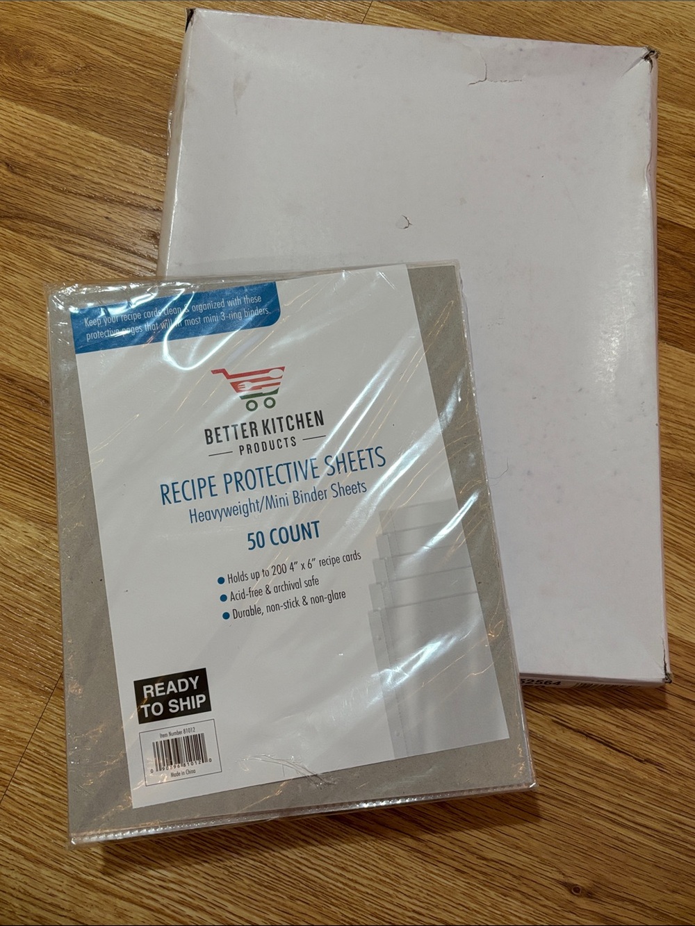 NWT Better Kitchen Recipe Protective Sheets 4” x 6” - Clear (50 Count)
